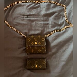 Louis Vuitton Lot Elise Wallet and Keyholder
